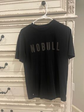 NOBULL Black Crewneck Logo Tee